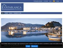 Tablet Screenshot of costablanca-properties-for-sale.com
